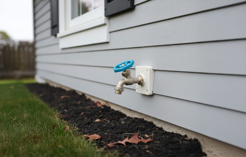 outside winterized water faucet